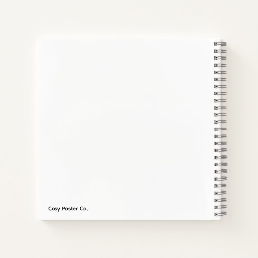 Minimalist Grey Circle Notebook ノートブック (裏面)