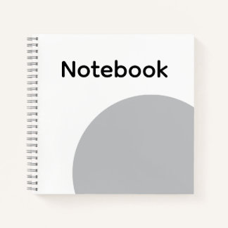 Minimalist Grey Circle Notebook ノートブック