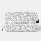 Minimalist Grey Floral Pattern ドップキット (裏面)