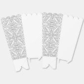 Minimalist Grey Floral Pattern フェイバーボックス (見開き)