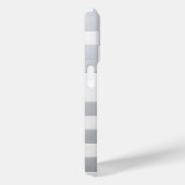 Minimalist Grey &White Checkered Phone Case Modern Case-Mate iPhoneケース (裏面 / 右)