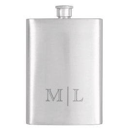 Minimalist Groomsman Gift Monogrammed フラスク