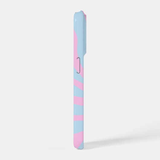 Minimalist Groovy Retro Meow Design iPhoneケース (右側面)