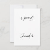 Minimalist Guest Name Table Card Place Card (正面)