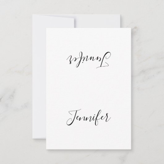 Minimalist Guest Name Table Card Place Card (正面)