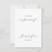Minimalist Guest Name Table Card Place Card (正面)