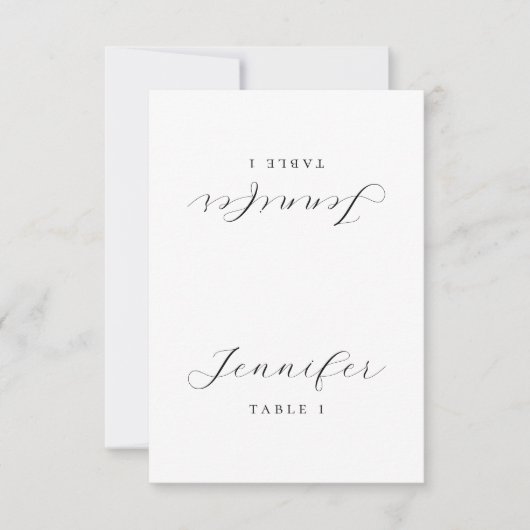 Minimalist Guest Name Table Card Place Card (正面)