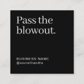 Minimalist Hair Salon Refer a Friend QR Code  スクエア名刺 (正面)