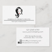 Minimalist Hair Stylist 名刺 (正面/裏面)