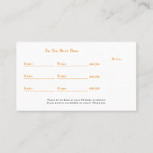 Minimalist Hair Stylist Illustrator Appointment& 名刺 (裏面)