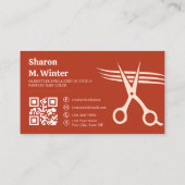 Minimalist Hairstylist Hair Coloring Services 名刺 (裏面)