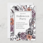 Minimalist Halloween Invitation For Business Party 招待状 (正面)