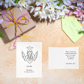 Minimalist Hand Drawn Mother`s Day Greeting カード