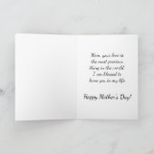 Minimalist Hand Drawn Mother`s Day Greeting カード (内部)