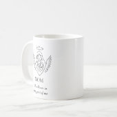 Minimalist Hand Drawn Mother`s Day Quote Coffee コーヒーマグカップ (正面左)