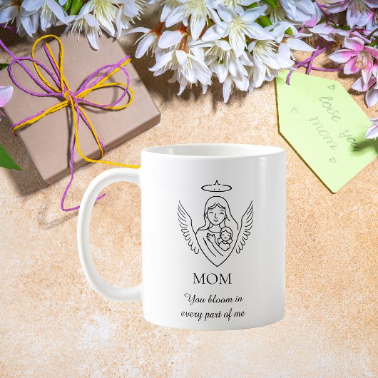 Minimalist Hand Drawn Mother`s Day Quote Coffee コーヒーマグカップ