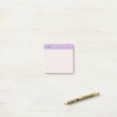 Minimalist HandDrawn Grid Topic Header Lilac ポストイット (デスク上)