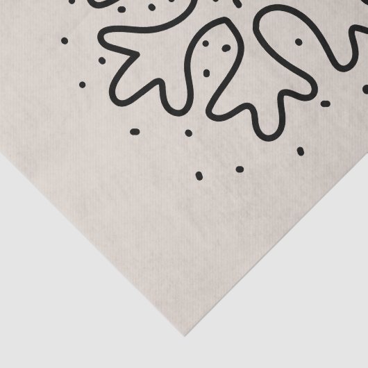 Minimalist handdrawn snowflake 薄葉紙 (詳細)