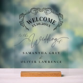 Minimalist Handwritten Elegant Welcome Sign アクリルサイン (ニュートラル)