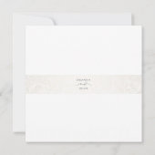 Minimalist Handwritten Photo Wedding Invitation セーブザデート (裏面)