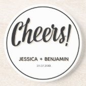 Minimalist Handwritten Typography & Elegant Modern コースター (正面)