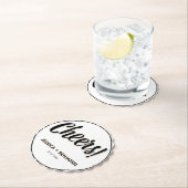 Minimalist Handwritten Typography & Elegant Modern ペーパーコースター (インサイチュ)