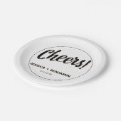 Minimalist Handwritten Typography & Elegant Modern ペーパープレート (アングル)