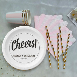 Minimalist Handwritten Typography & Elegant Modern ペーパープレート