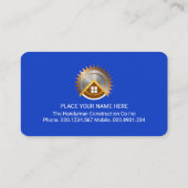 Minimalist Handyman Border Lines 名刺 (裏面)