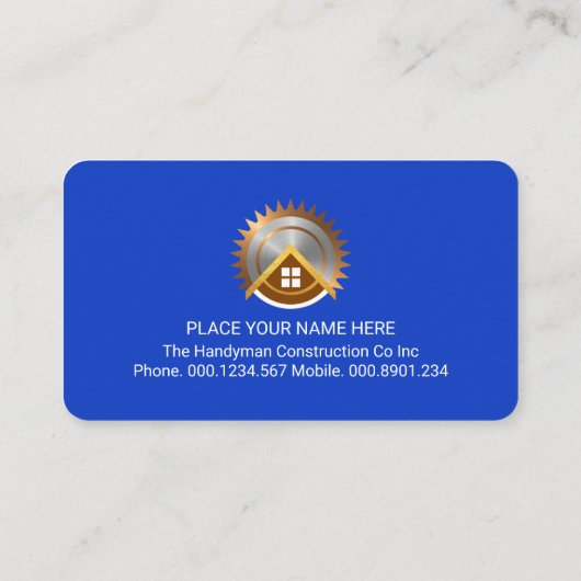 Minimalist Handyman Border Lines 名刺 (裏面)