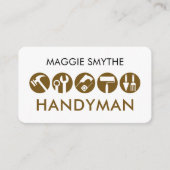 Minimalist Handyman Tools Icon 名刺 (正面)