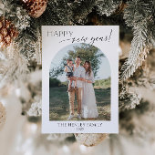 Minimalist Happy New Year Holiday Card 招待状