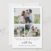 Minimalist Happy New Year Holiday Card 招待状 (裏面)