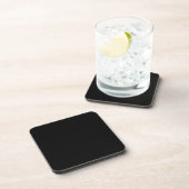 Minimalist Hard Plastic Coaster in Black コースター (右側)