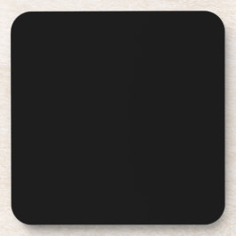 Minimalist Hard Plastic Coaster in Black コースター