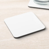 Minimalist Hard Plastic Coaster in White コースター (左側)