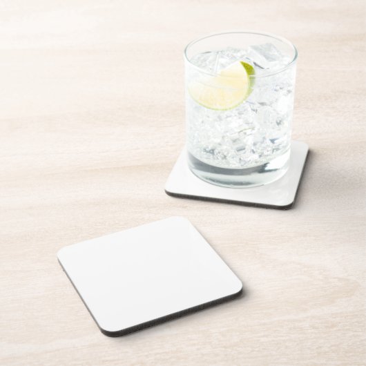 Minimalist Hard Plastic Coaster in White コースター (右側)