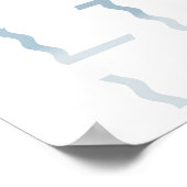 Minimalist HARMONY Text Water Reflection & Shadow  ポスター (角)