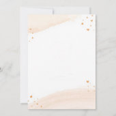 Minimalist Heart Baby Shower Invitation – Blush 招待状 (裏面)