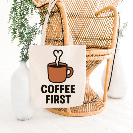 Minimalist Heart Steam Tote Bag Design トートバッグ