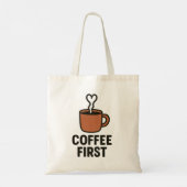 Minimalist Heart Steam Tote Bag Design トートバッグ (裏面)