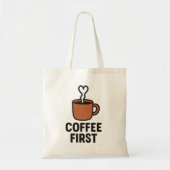 Minimalist Heart Steam Tote Bag Design トートバッグ (正面)