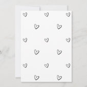 Minimalist Heart Wedding Invitation 招待状 (裏面)