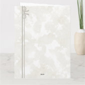 Minimalist Heart Wedding Thank You Card – Custom サンキューカード (裏面)