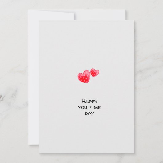 Minimalist Heart You & Me Valentine's Day Special  シーズンカード (正面)