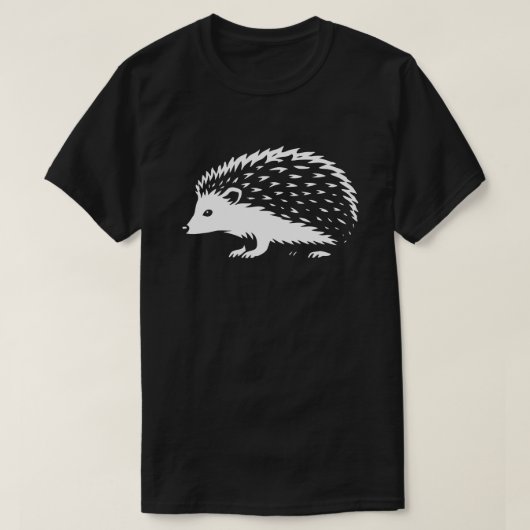 Minimalist Hedgehog Walk Tシャツ (デザイン正面)