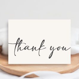 Minimalist Hello Baby Baby Shower サンキューカード