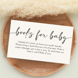 Minimalist Hello Baby Baby Shower Books for Baby エンクロージャーカード