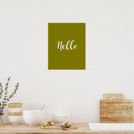 Minimalist Hello Poster ポスター