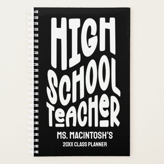 Minimalist High School Teacher Class Planner プランナー手帳 (正面)